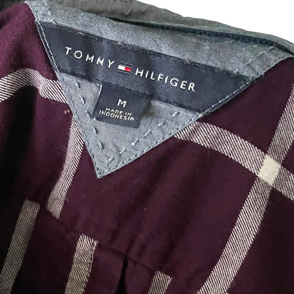 Tommy Hilfiger Women's Purple Long Sleeve Plaid Collared Button Front Top Blouse - Picture 9 of 11